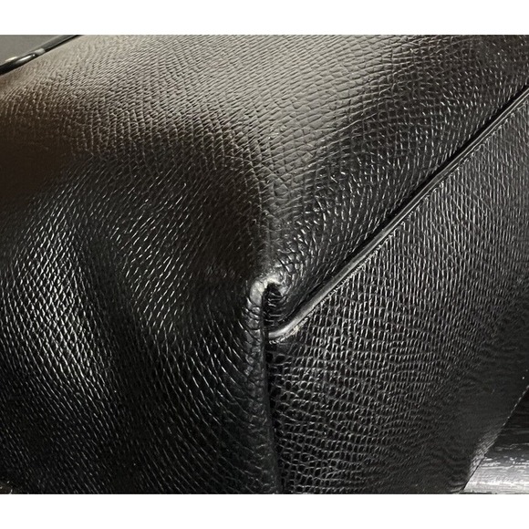 Coach X Peanuts Snoopy Leather City Zip Tote Black Shoulder Bag RARE F37273 - Picture 13 of 16